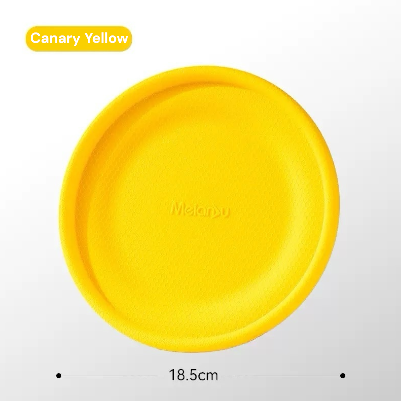 MEIANJU Anti-Chew Silicone Dog Frisbee Soft Non-Slip