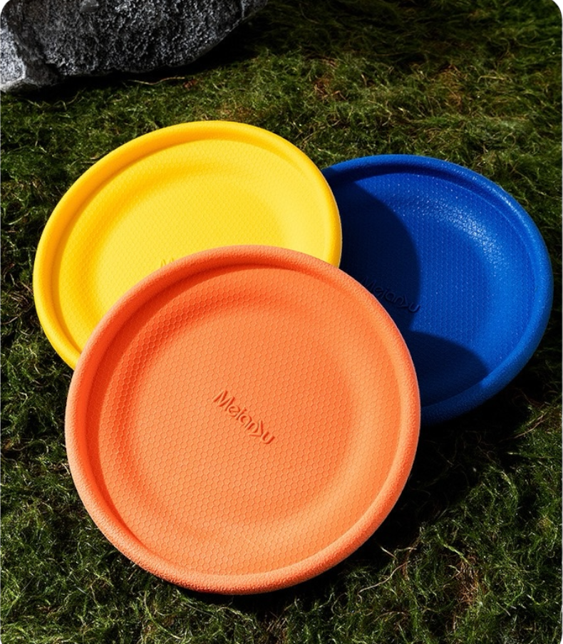 MEIANJU Anti-Chew Silicone Dog Frisbee Soft Non-Slip