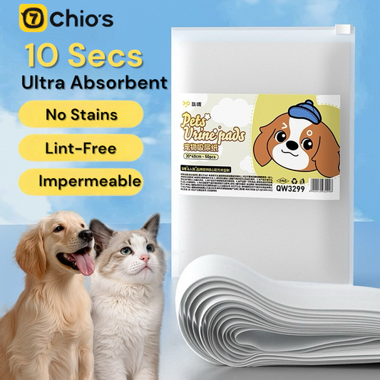 Chios Dog and Puppy Pee Pads Ultra Absorbent Leak-Proof Quick-Dry Surface
