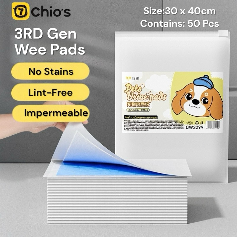 Chios Dog and Puppy Pee Pads Ultra Absorbent Leak-Proof Quick-Dry Surface