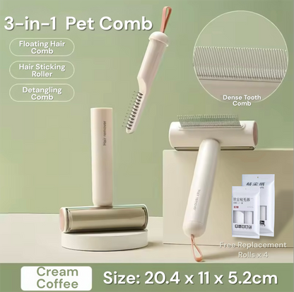 3-In-1 Multipurpose Dog/Cat Comb