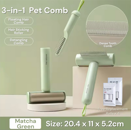 3-In-1 Multipurpose Dog/Cat Comb