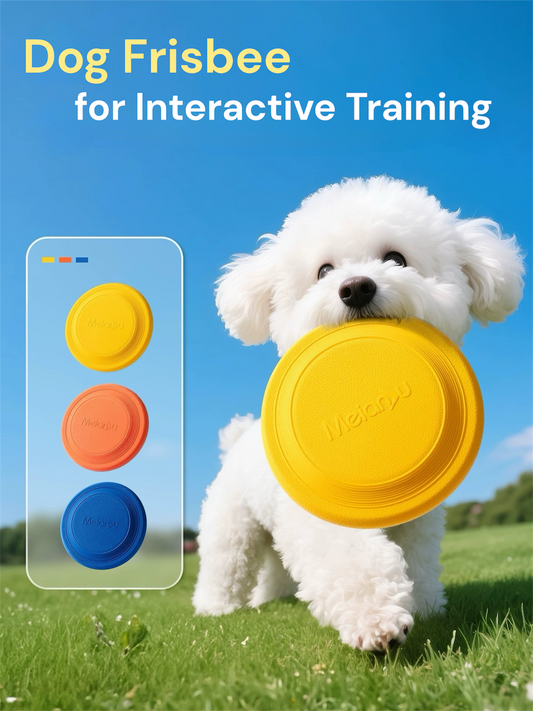 MEIANJU Anti-Chew Silicone Dog Frisbee Soft Non-Slip