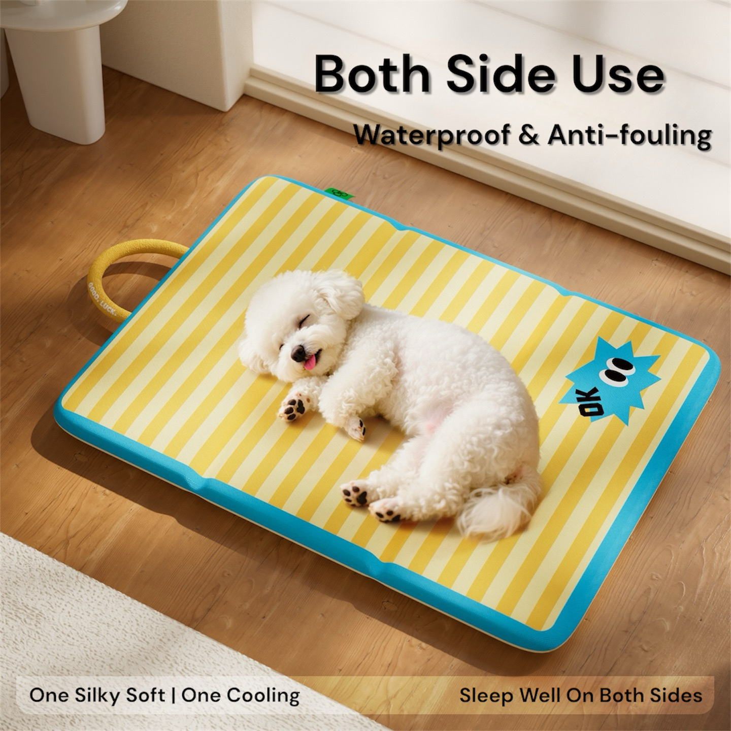Handheld Dual-Sided Pet Sleeping Mat – Reversible Foldable Lightweight Dog & Cat for All Seasons